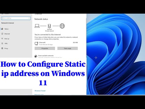 Video Windows 11 - How to configure static ip address on... - youtube