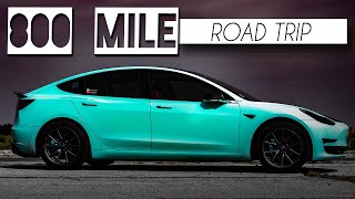 I DROVE 15 HOURS IN 1 DAY | 800 mile trip with a Tesla