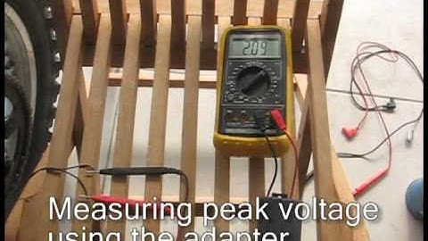 Measuring peak voltage on my crf450x