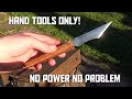 Knife Making Without Power Tools! Simple Marking Knife.