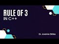 Understanding the rule of 3 in c