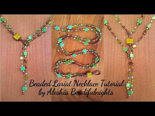 Beaded Lariat Necklace Tutorial