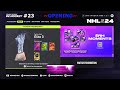  nhl 24  23  pack opening recompenses clash  purple pull