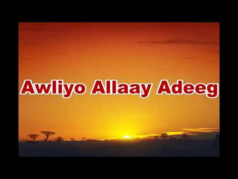 Qasidadii awliyo allaay adeegsan