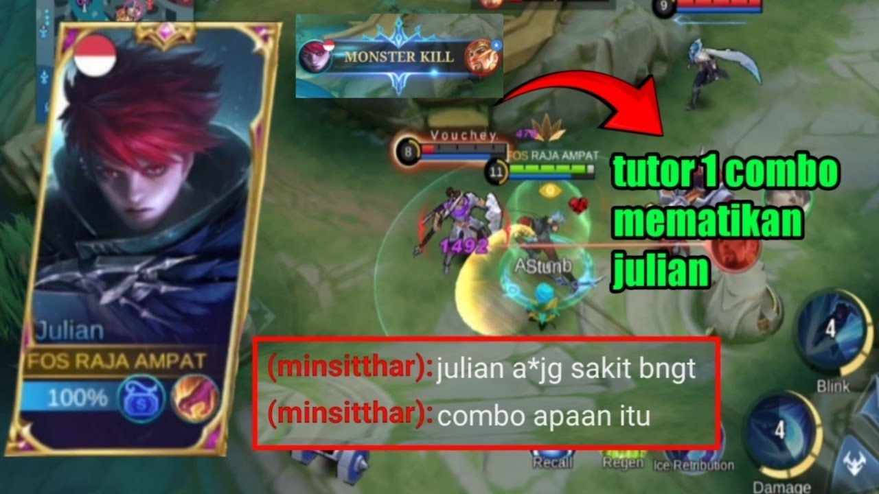 CARA COMBO JULIAN MEMATIKAN MUDAH BANGET😱 JULIAN GAMEPLAY MOBILE