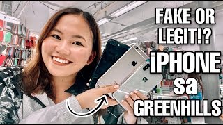 I BOUGHT AN IPHONE IN GREENHILLS!! SAFE BA AT WORTH THE RISK?!