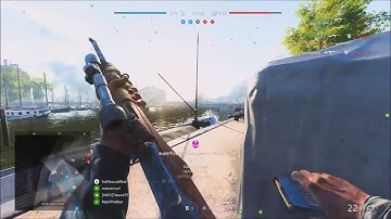Battlefield 5 Conquest Gameplay - Selbstlader 1916 Rifle (Fully Upgraded)