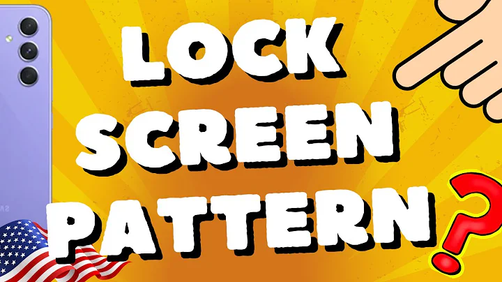 How To Set Up Lock Screen Pattern On Samsung Galaxy A54 5G, A53, A52s, A55