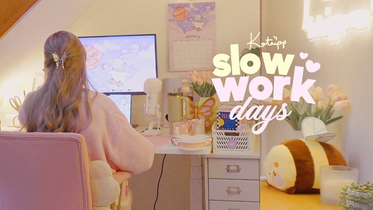 low-energy days working from home ✿ Katnipp Vlog