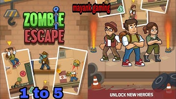 Zombie escape pull the pins gameplay walkthrough | Level 1 to 10 zombie escape : pull the pins | ☺️