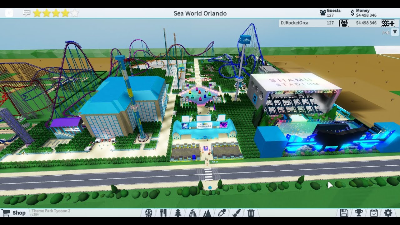SeaWorld Orlando Tour Part 2 (Theme Park Tycoon 2 Roblox)