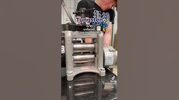 Flattening the world’s strongest metal! #tungsten