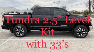 TOYOTA TUNDRA 2 5 LEVEL WITH COOPER DISCOVER ATP 33&#39;s!