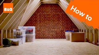 How to board a loft with stilts | DIY