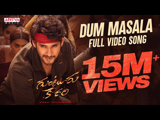 Dum Masala Full Video Song | Guntur Kaaram Songs | Mahesh Babu | Trivikram | Thaman S class=