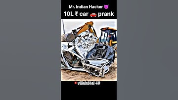 Car prank video//Mr. Indian Hacker 😈// #shorts