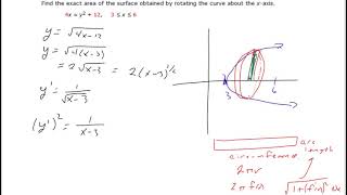 MAT 244 7 #1 surface area