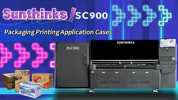 Sunthinks SC900 Large Format Single Pass Digital Printer for Corrugated Cardboard Printing.