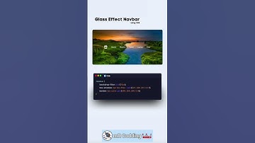 Unveiling Glass Navbar Hack  #coding #webdesign #python #webcode #htmlinterviewquestions