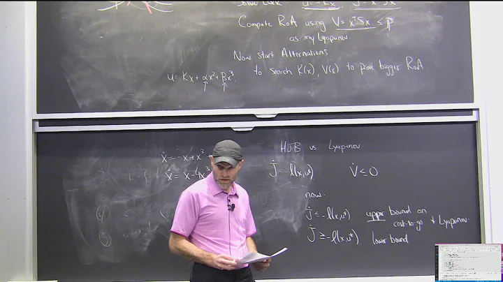 Lecture 10: MIT 6.832 Underactuated Robotics (Spring 2022) | "Lyapunov/Sums-of-Squares for Control"