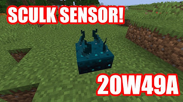 Sculks and Dripstone Caves! Minecraft Snapshot 20W49A 1.17