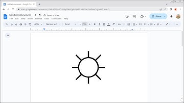 How to Add the WHITE SUN WITH RAYS Symbol in Google Docs