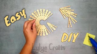 ☘ DIY Comment recycler des pinces à linge / Plateau en bois arc-en-ciel / Tuto facile et rapide ! ☘ screenshot 5