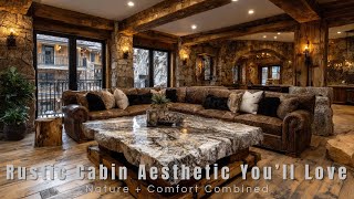 Nature-Infused Interiors: Rustic Mountain Home Design Ideas for Peaceful Living