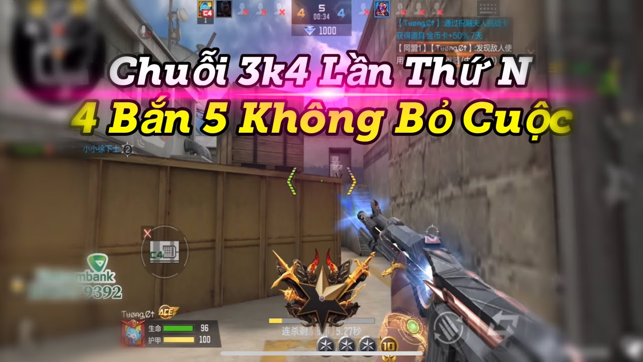 CF Mobile | Trận Chuỗi Lần Thứ N 4 Cân 5 Lật Kèo Với Ý Chí Không Bỏ Cuộc Hẹ Hẹ | Tường CT