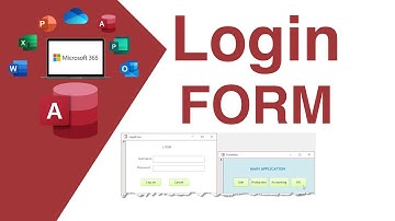 Thiết Kế Form Đăng Nhập | Microsoft Access | Login Form Design