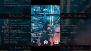 fiestas de burutain 28,29y 30 de junio de 2024