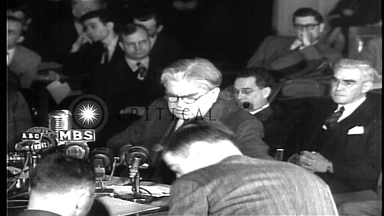 John L. Lewis, President of UMWA addresses Congress of Industrial