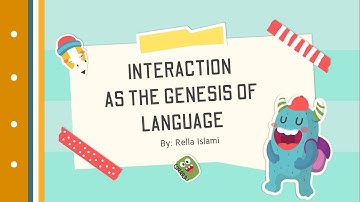 INTERACTION AS THE GENESIS OF LANGUAGE  |  Second Language Acquisition (SLA) #TugasKuliah