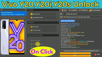 Vivo Y20/Y20i/Y20s Unlock | All Models| on click Done ✅ By Thanks Mobile