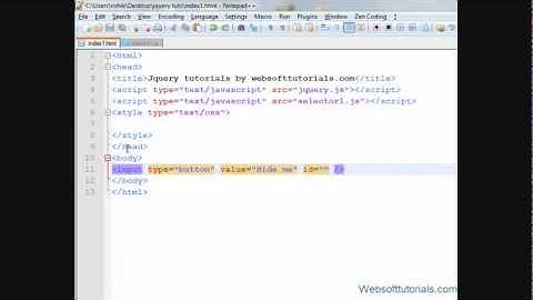 jquery tutorials in hindi / urdu - 32 - jquery hide