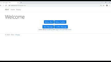 remove/replace default title in Alert/Confirm message Box using java script  in Asp.net Core-Arabic
