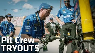 NASCAR Pit Crew Tryouts with the Credit One Bank #42 & Chip Ganassi Racing