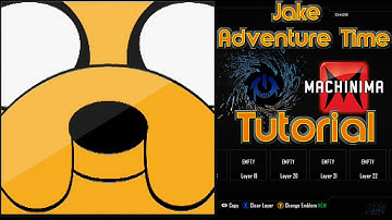 Black Ops 2 - Jake Emblem Tutorial ( Adventure Time ) Playercard Call of Duty II