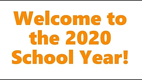 Welcome Back!  2020