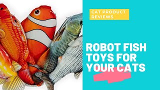The cats test robotic fish | Cat Product Reviews | Kitty Cafe UK - Cat Rescue and Cat Cafe