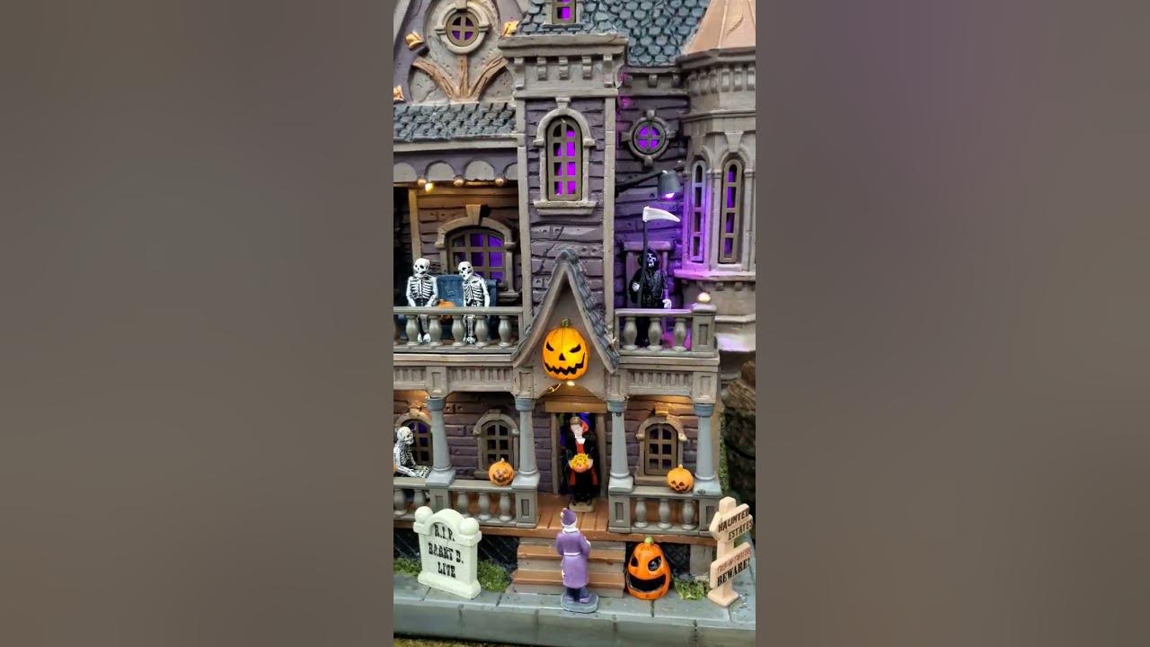 Haunted Estates Lemax Halloween Spooky Town at Michael's Scary NEW 2023 YouTube #Shorts Video