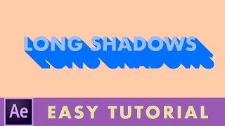 How To Make Flat Shadows in After Effects | Easy Tutorial