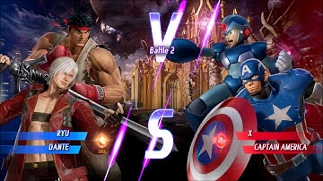 Marvel Vs Capcom Infinite :Using Dante and Ryu  Arcade Mode- Part 1