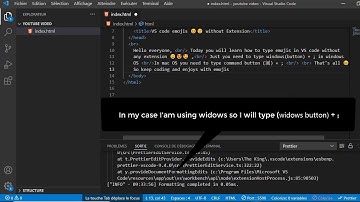 How to use emoji in VS code without extension !!