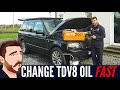 10 MINUTE OIL CHANGE on the Cheapest 4.4 TDV8 Range Rover!