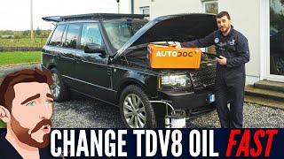 10 MINUTE OIL CHANGE on the Cheapest 4.4 TDV8 Range Rover!