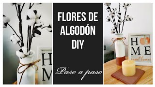 Detalles decorativos DIY con ramas y algodÃ³n  Decoración de unas, Arbol de  algodon, Flor de algodon