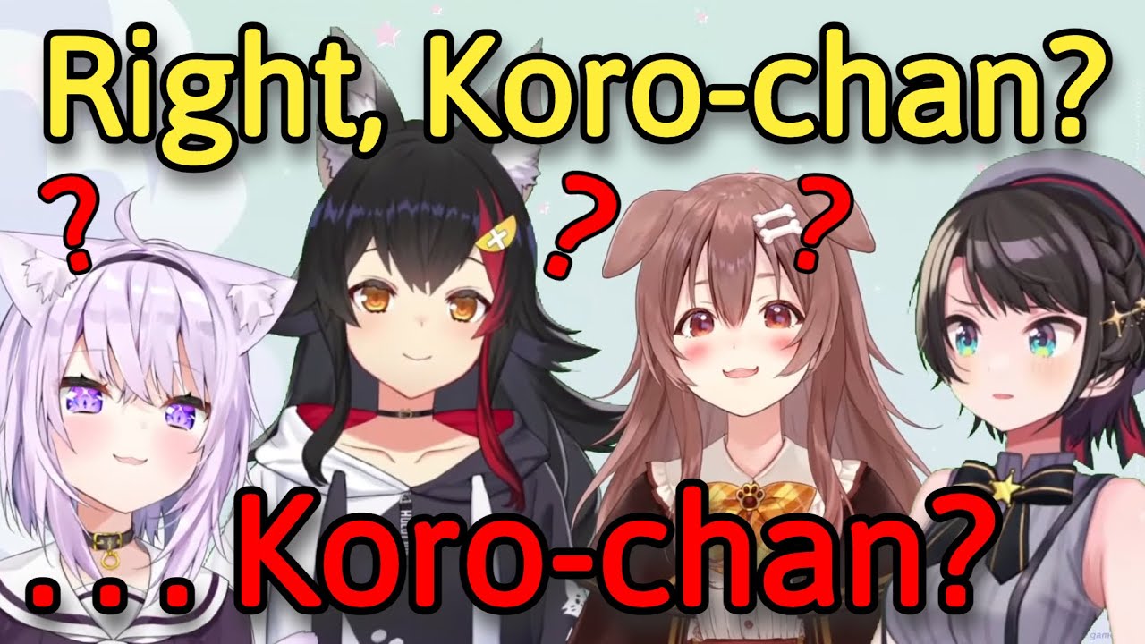 Everyone Gets Very Confused When Subaru Suddenly Called Korone "Koro-chan" [SMOK/Hololive]