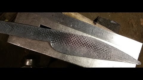 Forging a Seax Knife from a Rasp