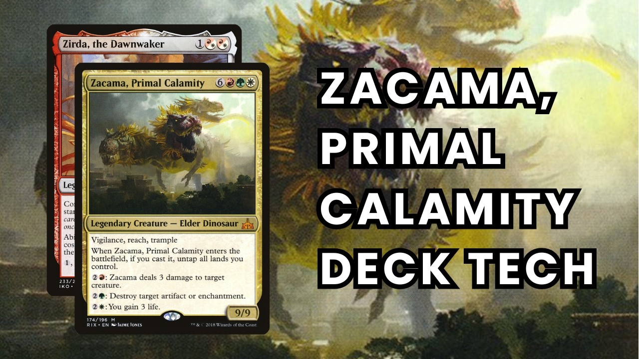 mtg zacama primal calamity commander deck Zacama, Primal Calamity Commander Deck NAYA Dinosaur Magic MTG Ready-to-Play ALT